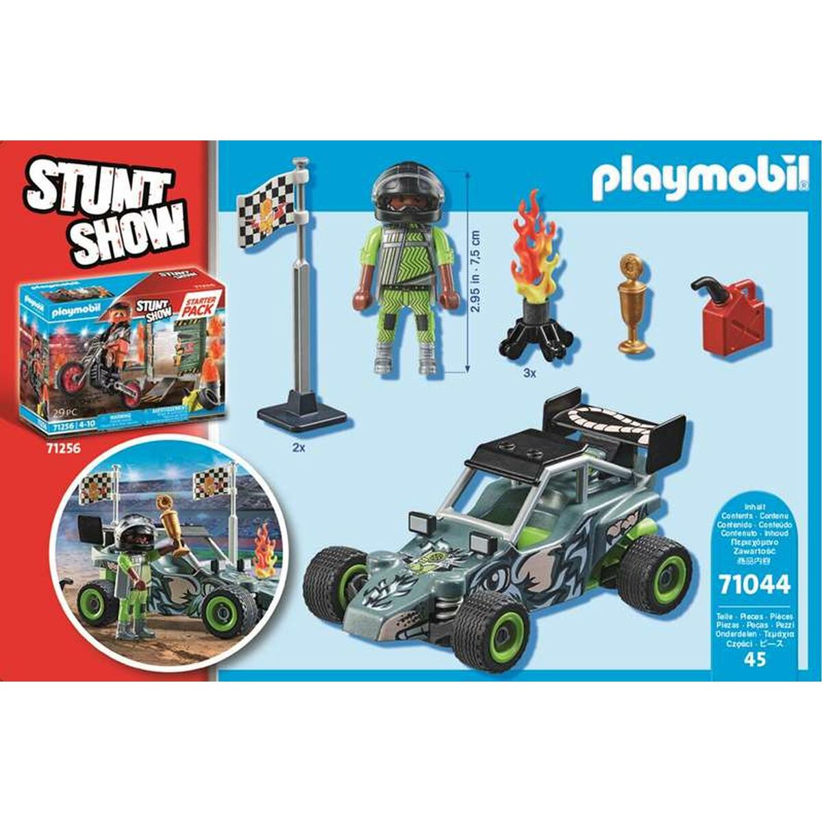 Playset Playmobil Stuntshow Racer 45 Peças